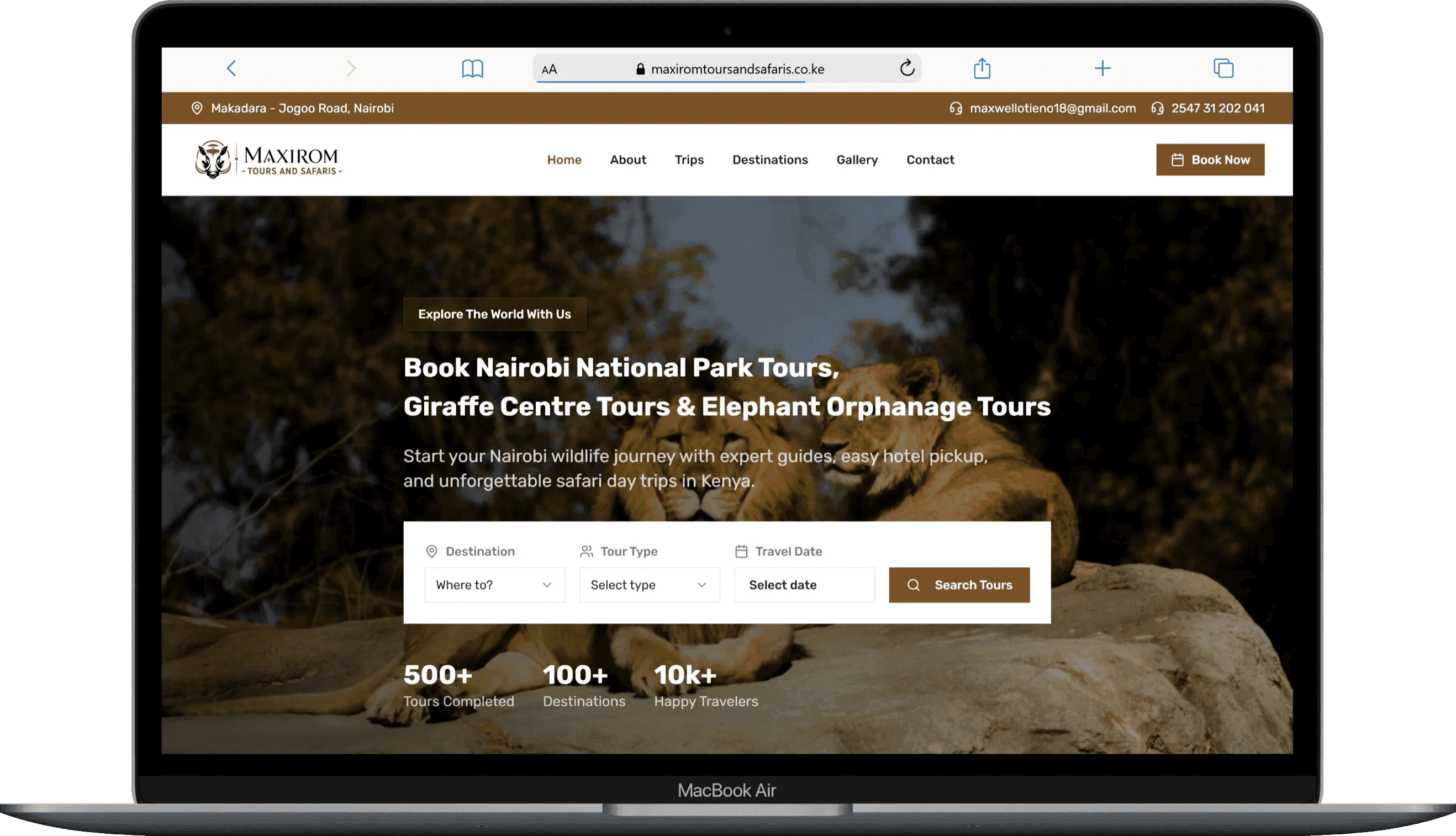 Maxirom Tours and Safaris | Tour & Travel Website