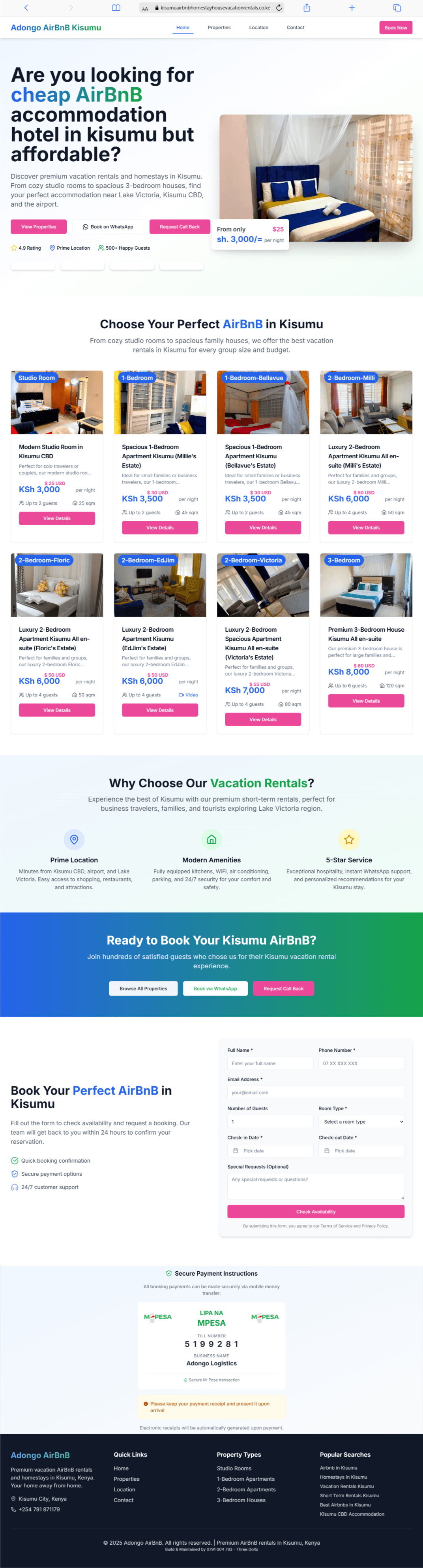 Kisumu Airbnb Homestay & Vacation Rentals