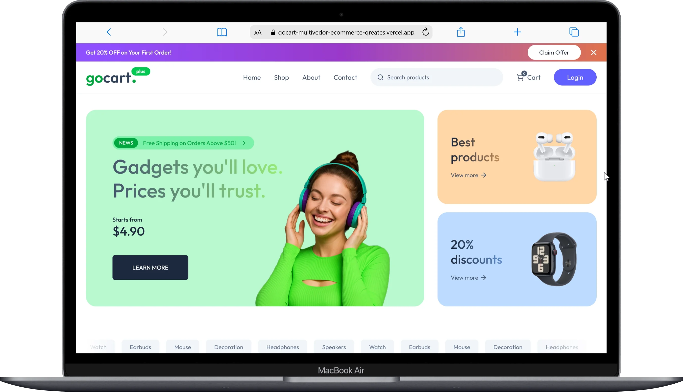 GoCart Multi-Vendor E-commerce Platform