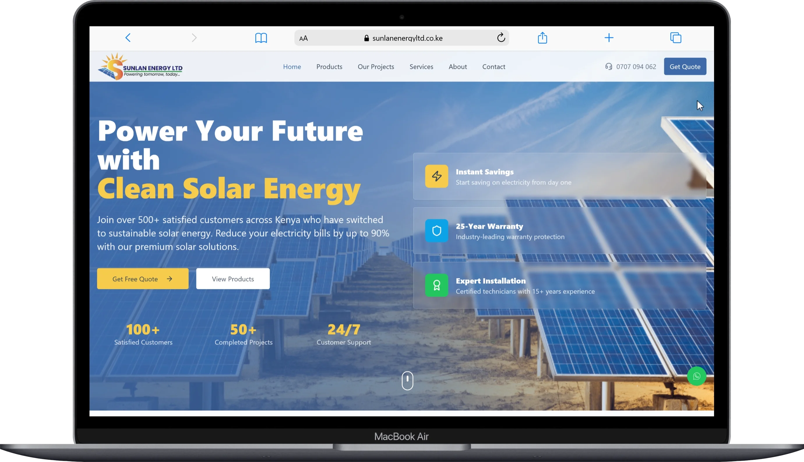 Sunlan Energy Ltd | Solar Panel Website
